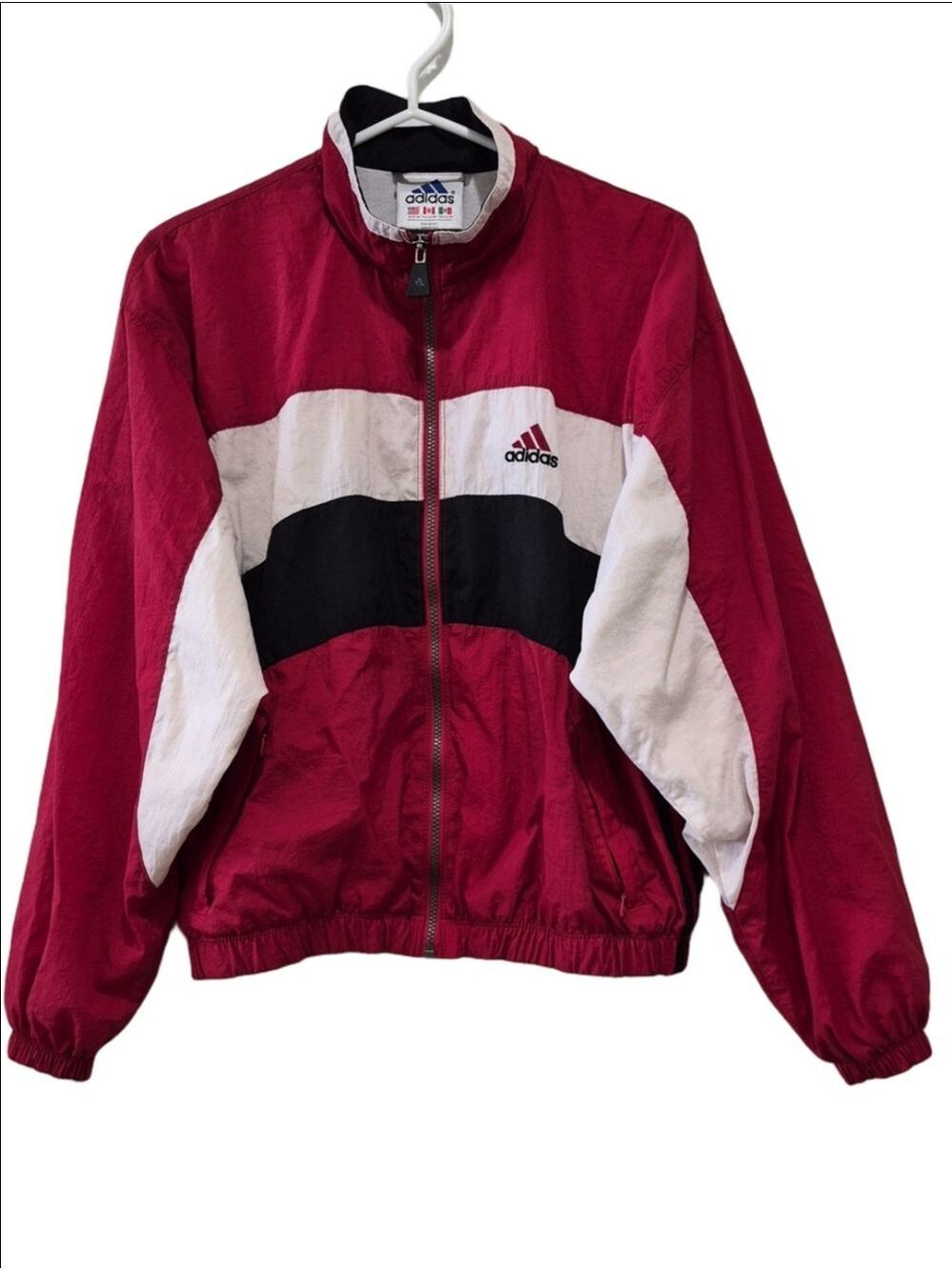 Vintage Adidas Colorblock Windbreaker Jacket Size M